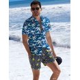 thumbnail image 2 of Hawaiian Shirts for Men, Print Men's Casual Short Sleeve Button Down Shirts Floral Aloha Beach Shirt, 2 of 6