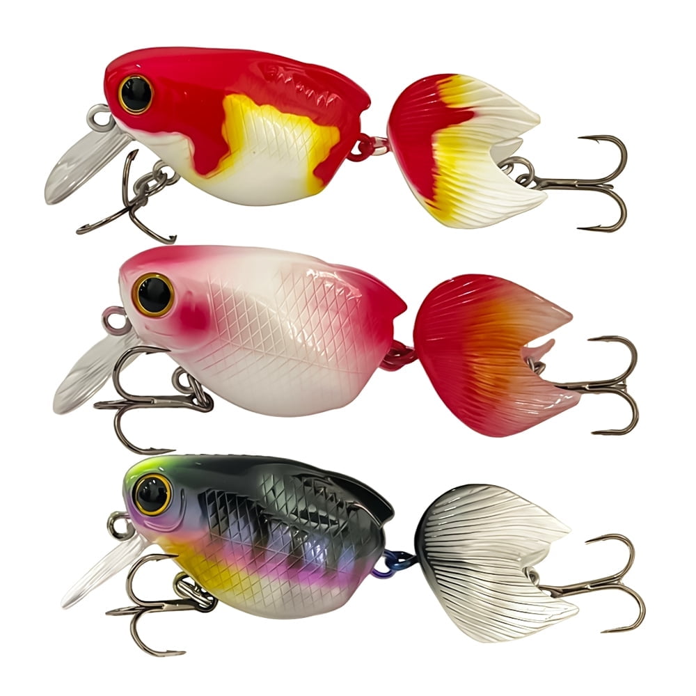 Easy-to-grab swimming bait paired with BKK hooks magical noisy twisting and vibrating actions increases hook-up rate realistic fishing bait suitable for bass trout pike and walleye fiber joint