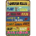 thumbnail image 1 of Letrero Lata Con Reglas Jardín Metal Vintage Pintura Hierro Rectangular 20x30cm, 1 of 9