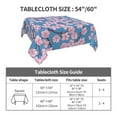 thumbnail image 7 of Wukai Orchids Flowers Waterproof Tablecloth for Kitchen Dining, Fits Square Tables for 2-4 Seats -60"x60", 7 of 7