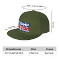 thumbnail image 2 of Yiaed Trump 2024 Keeping America Great Print Classic Hat Cap Hip Hop Style Flat Bill Adjustable Size, 2 of 6