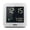 White, variant on Braun BC09W: Modern White Digital Alarm Clock with Snooze, Negative LCD Display, and Quick Set