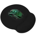 thumbnail image 2 of Reposamuñecas para teclado, alfombrilla para ratón, almohadillas de soporte para muñeca para teclado y ratón, almohadilla ergonómica de espuma viscoelástica, color negro, 2 of 5
