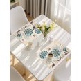 thumbnail image 5 of Blue Tulip Placemats Set of 4, Vintage Flowers Leaves Butterfly Botanical Placemats for Dining Table, Place Mats for Kitchen Tabletop, Waterproof Wipeable Dining Table Mats Set, 5 of 9