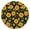 Butterfly, variant on Tablecloth Round Rustic Wildflower and Butterfly Pattern, Waterproof Vinyl Cover with Elastic Edge for Spring Summer Table Decor