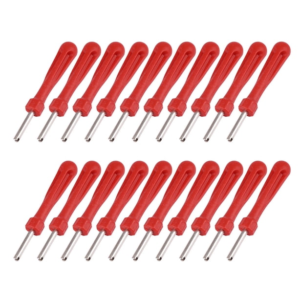 20Pcs Removedor De Base De Válvula De Neumático De Cabeza Individual Herramientas De Reparación