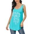 thumbnail image 5 of Gomelly Ladies Tank Tops Sleeveless Pullover Vest Summer Top Women Basic Vaction Camisole Crew Neck Cami Lake Green XL, 5 of 9