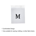 thumbnail image 4 of Clothing Sewing Size Label, M Sizes Woven Embroidered Label White for Clothes Garment, Pack of 100, 4 of 6