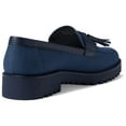 thumbnail image 4 of Franco Sarto Women's L-Carolynn 9 Lug Sole Loafers Navy Fabric 13M, 4 of 5