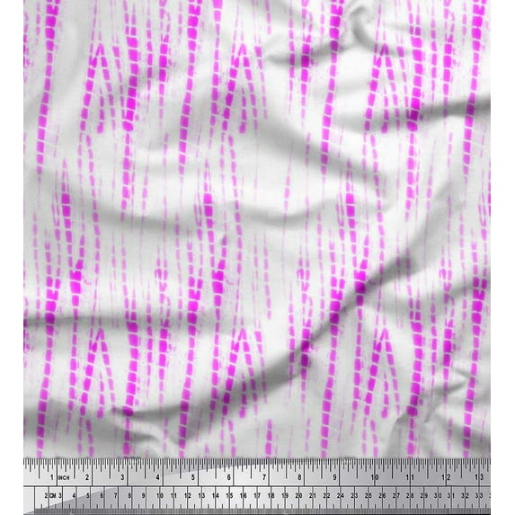 Soimoi Poly Georgette Fabric Animal Skin Tie-Dye Printed Craft Fabric by The Yard 52 Inch Wide