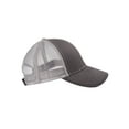 thumbnail image 3 of Top Headwear Heavy Cotton Twill Trucker Cap - Dark Grey/Grey, 3 of 4