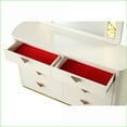 thumbnail image 3 of Dressers | La Pierre Modern 8-Drawer Wood Dresser with Gold Accents | Beige | Wood, 3 of 6