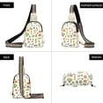 thumbnail image 7 of FORMRS Womens Crossbody Sling Bag Travel Daypack Shoulder Chest Backpack, Green Vegetables Pattern, 7 of 7