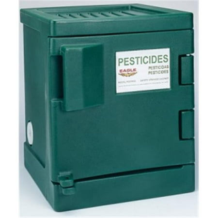 Eagle Safety Storage Cabinets - Eagle Pest P04 Pesticide Safety Storage Cabinets - Green Poly Cabinet One Door-One Shelf