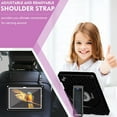 thumbnail image 6 of Nalacover Case for Samsung Galaxy Tab A9 Plus 11-inch 2023/X210/X215/X216, Military Grade Heavy Duty Silicone PC Protection Rugged Cover with Rotating Stand & Handle & Shoulder Strap, Black, 6 of 10