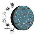 thumbnail image 4 of Naloa Bullfinches Branches And Balls PVC Leather Spare Tire Wheel Cover Spare Tire Cover, for Car Truck SUV Camper Trailer Universal Fit(14-17in)-16 inch, 4 of 6