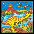 thumbnail image 3 of Faber-Castell Couleur par Numéro Foil Fun - T-Rex - Couleur et Affichage 1 Couleur de Dinosaure par Tableau Numérique, 3 of 6