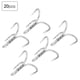 thumbnail image 2 of High Strength Metal Treble Fishing Hooks, Sharp Barbed Hook (20pcs x 6#), 2 of 4