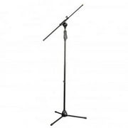 Universal Tripod Microphone Stand - Easy Grip Push Height Adjustable & Extendable