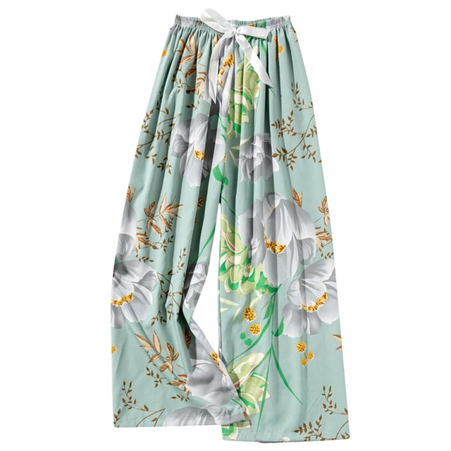 Pantalones de Cintura Elásticos para Mujeres Muebles de Moda para el Hogar Pantalones de Cintura Elásticos de Longitud Regular Impresos para Mujeres