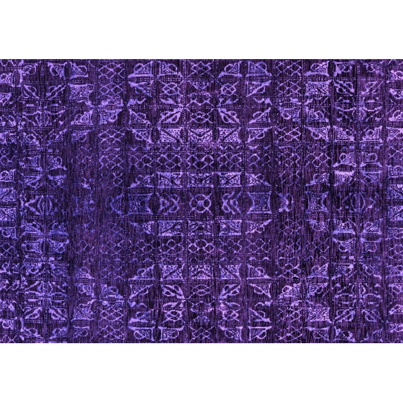 Ahgly Company Indoor Rectangle Abstract Pink Modern Area Rugs, 2' x 4'