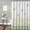thumbnail image 3 of Shower Curtain Daisy Flower Butterfly Shower Curtains for Bathroom Decor Spring Floral Shower Curtain Sets with Hooks Waterproof Fabric Bath Curtain Small Stall 36" X 72", 3 of 6