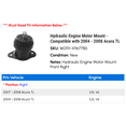 thumbnail image 2 of Hydraulic Engine Motor Mount - Compatible with 2004 - 2008 Acura TL 2005 2006 2007, 2 of 2