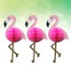 thumbnail image 1 of Houderco 3Ud Flamingo Colgante Decorativo Rosa Para Fiesta Luau Y Ambiente Tropical, 1 of 8