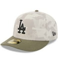 thumbnail image 3 of Men's New Era Light Beige/Olive Los Angeles Dodgers 2025 Armed Forces Day 59FIFTY Fitted Hat, 3 of 5