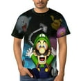 thumbnail image 4 of Cartoon Scary Luigi's Mansion Unisex Short-sleeve Shirt For Men Women Novelty 3D Print T-Shirt Soft Comfortable Tee Shirts, 4 of 7