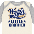 thumbnail image 4 of Inktastic Little Brother Worlds Best Boys Long Sleeve Baby Bodysuit, 4 of 5