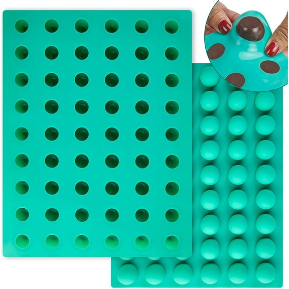 O'Creme Round Silicone Mold for Chocolate Truffles, Ganache, Jelly, Pralines and Caramels 25mm Diameter x 25mm High