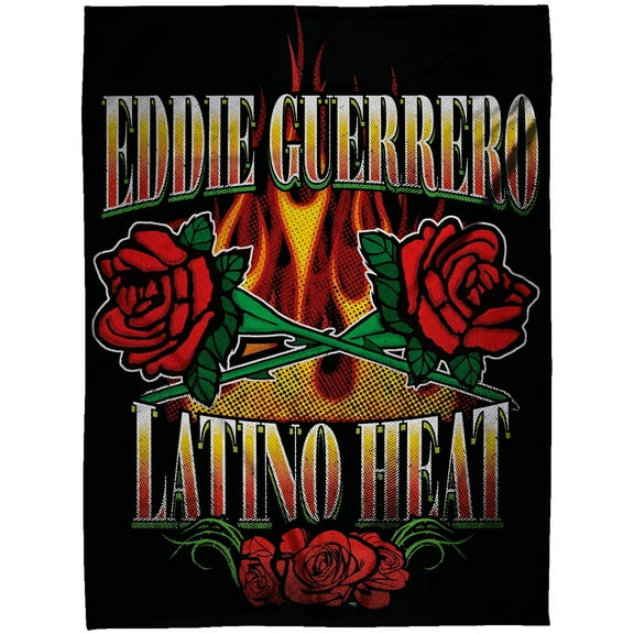 Sleep Squad Black Eddie Guerrero 60" x 80" Raschel Plush Throw Blanket