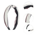 thumbnail image 3 of Unique Bargains 1 Pc Grace Wide Cross Headbands for Women White, 3 of 6