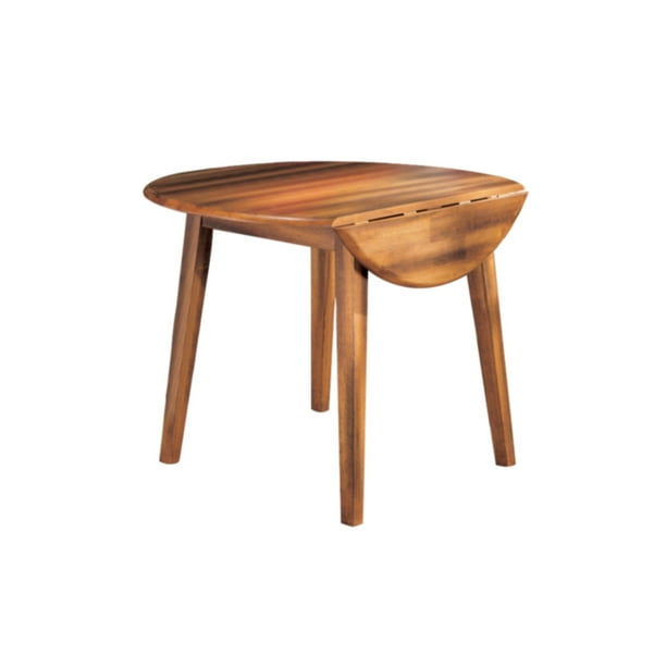 Signature Design By Ashley Berringer, Round Wood Dining Room Table With Leaf