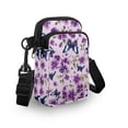 thumbnail image 3 of HELLHERO Lightweight Polyester Women Messenger Bag Women 4.33x1.97x7.09 Butterfly Flowers, 3 of 7