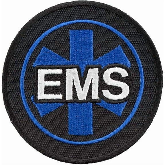 EMS Star Of Life Round Patch, Medical Profession Patches