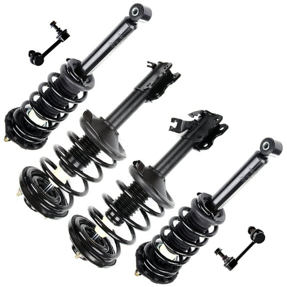 ECCPP Front and Rear pair Strut Spring Assembly Stabilizer Bar Link Fits 2000-2001 for Infiniti I30 2000-2001 for Nissan Maxima replace for 171419 171418 171327 K90432 K90431
