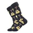 thumbnail image 3 of Calcetines redondos coloridos y divertidos de BISOUSOX para hombre, tallas 9-12, 3 of 8