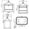 thumbnail image 4 of Gibraltar Mailboxes Hamilton Premium, Large, Locking, Aluminum, Post Mount Mailbox, Black, HM200B00, 4 of 6