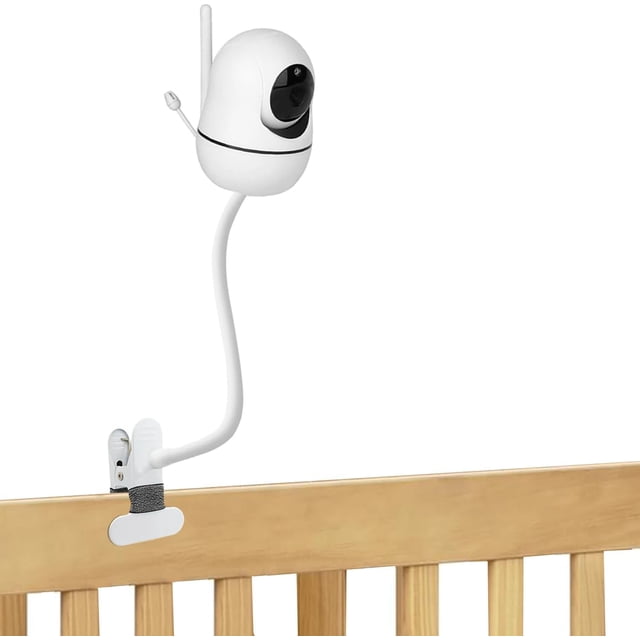 Soporte con clip para monitor de bebé compatible con HelloBaby HB6550/HB65/HB66/HB248, ANMEATE SM935E, iFamily 43E, Kidsneed SM935