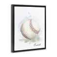 thumbnail image 2 of Stupell Industries Eclectic Soft Pastel Baseball Black Floating Frame Canvas Art, 17 x 21, by Matthew Piotrowicz, 2 of 7