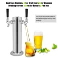 thumbnail image 1 of Draft Tour de Bière Distribution Maison Tour de Bière Double Robinets en Acier Inoxydable Draft Tour de Bière Distribution Robinet de Boisson pour l'Utilisation de Bar à la Maison, 1 of 8