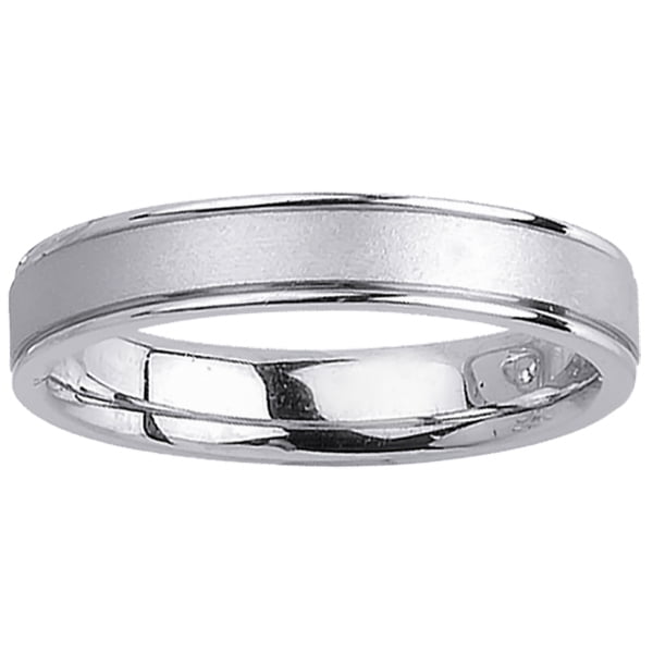 platinum plain band ring