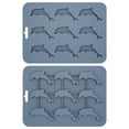 thumbnail image 2 of Silicone Chocolate Mold | 9 Cavity Dolphin Shape Silicone Ice Cube Tray | Silicone Ice Mold for Freezer | Baking and Freezing Silicone Tray for Home Use, 2 of 4