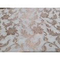 thumbnail image 3 of 100% cotton brocade FABRIC IVORY and gold metallic floral jacquard COLOR 44" wide BRO368[3], 3 of 4