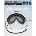 thumbnail image 3 of Gafas de esquí Findway OTG Over Glasses para snowboard, 100% UV, 3 of 7
