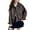 B-65Brown19, variant on MEZZALL Girls' Leather Long Sleeve Jackets Zip Up Windbreaker Stylish Outerwear Kids Solid Color Classic Teen Dailywear