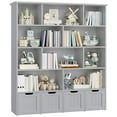 thumbnail image 6 of Homfa 10 Cube Toy Storage Organizer, 57.5" Tall Bookcase with 4 Removable Drawers,Bookshelf for Kids Room Living Room, Gray, 6 of 7