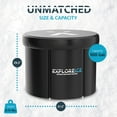 thumbnail image 3 of Explore Ice Bath Pro Max XL Athlete Cold Bath Tub, 2 Pack, Black/White, 3 of 10
